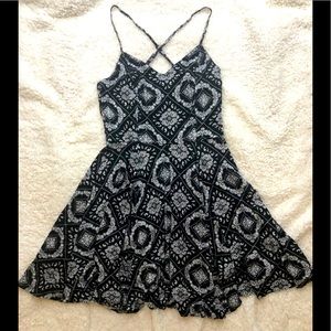 Forever 21 Black Paisley Dress